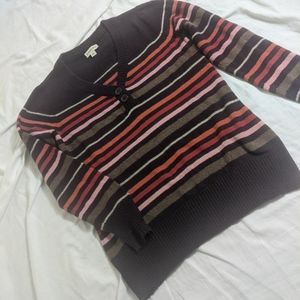 ⭐ St. John's Bay striped sweater size L